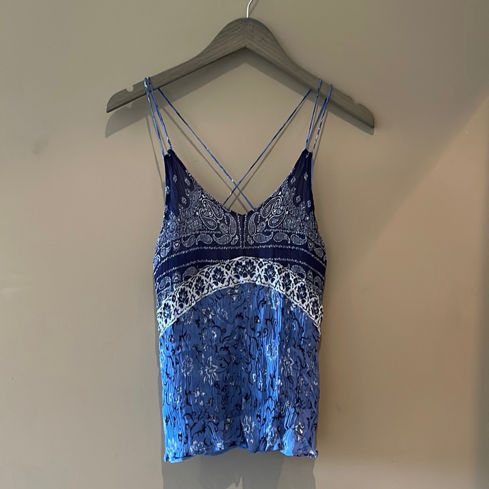 Lucky brand Paisley straps tank top